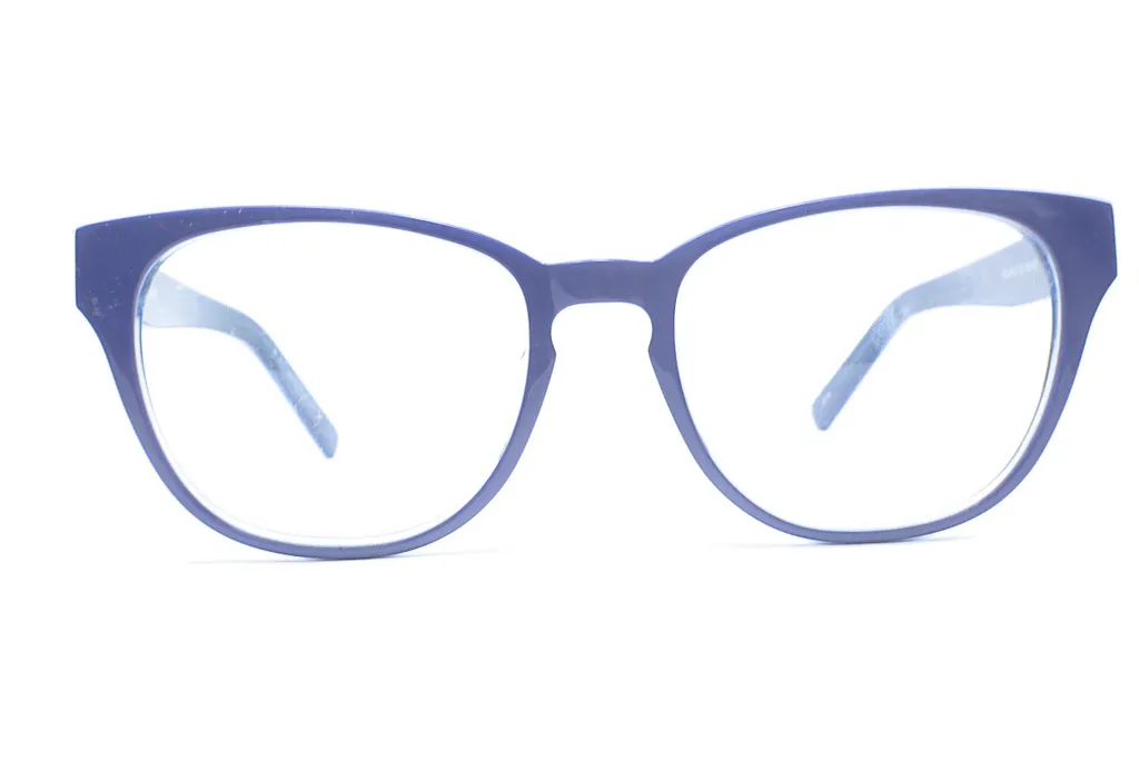 Blue Retro Square Full Frame Medium Size 52 Men & Women EyeGlasses