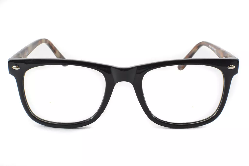 Black-Brown Retro Square Full Frame Medium Size 51 Men & Women EyeGlasses