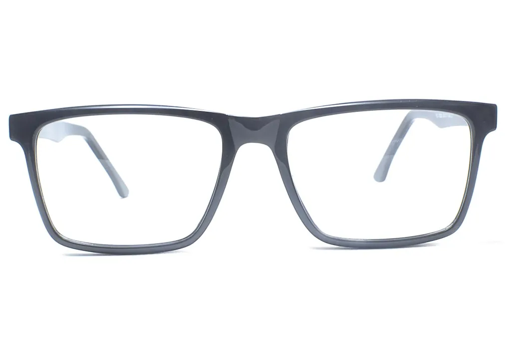 Black Retro Square Full Frame Medium Size 53 Men & Women EyeGlasses