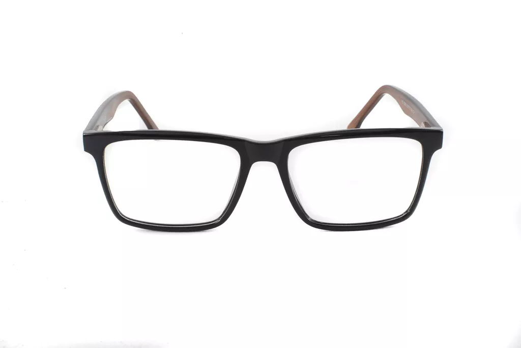 Black-Brown Retro Square Full Frame Medium Size 53 Men & Women EyeGlasses