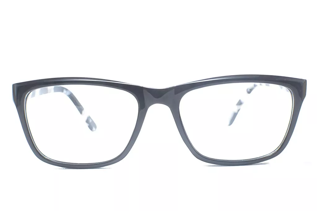 Black-White Retro Square Full Frame Medium Size 53 Men & Women EyeGlasses