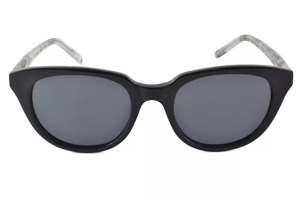 iZoom YC-1016-C6 Black-White Grey Cat Eye Small Size 48 Men & Women Sunglasses