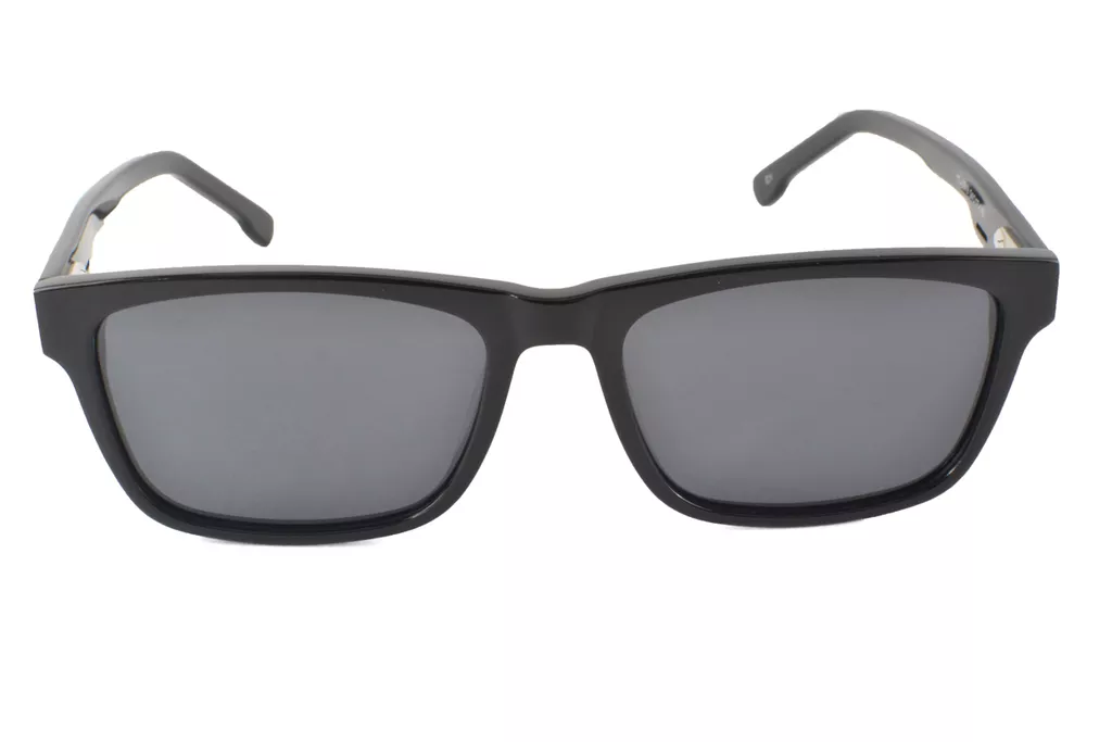 iZoom YC-1019-C1 Black Grey Wayfarer Medium Size 54 Men & Women Sunglasses