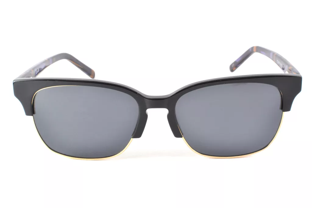iZoom YC-2001-C4 Black-Gold Grey Club Master Medium Size 54 Women Sunglasses