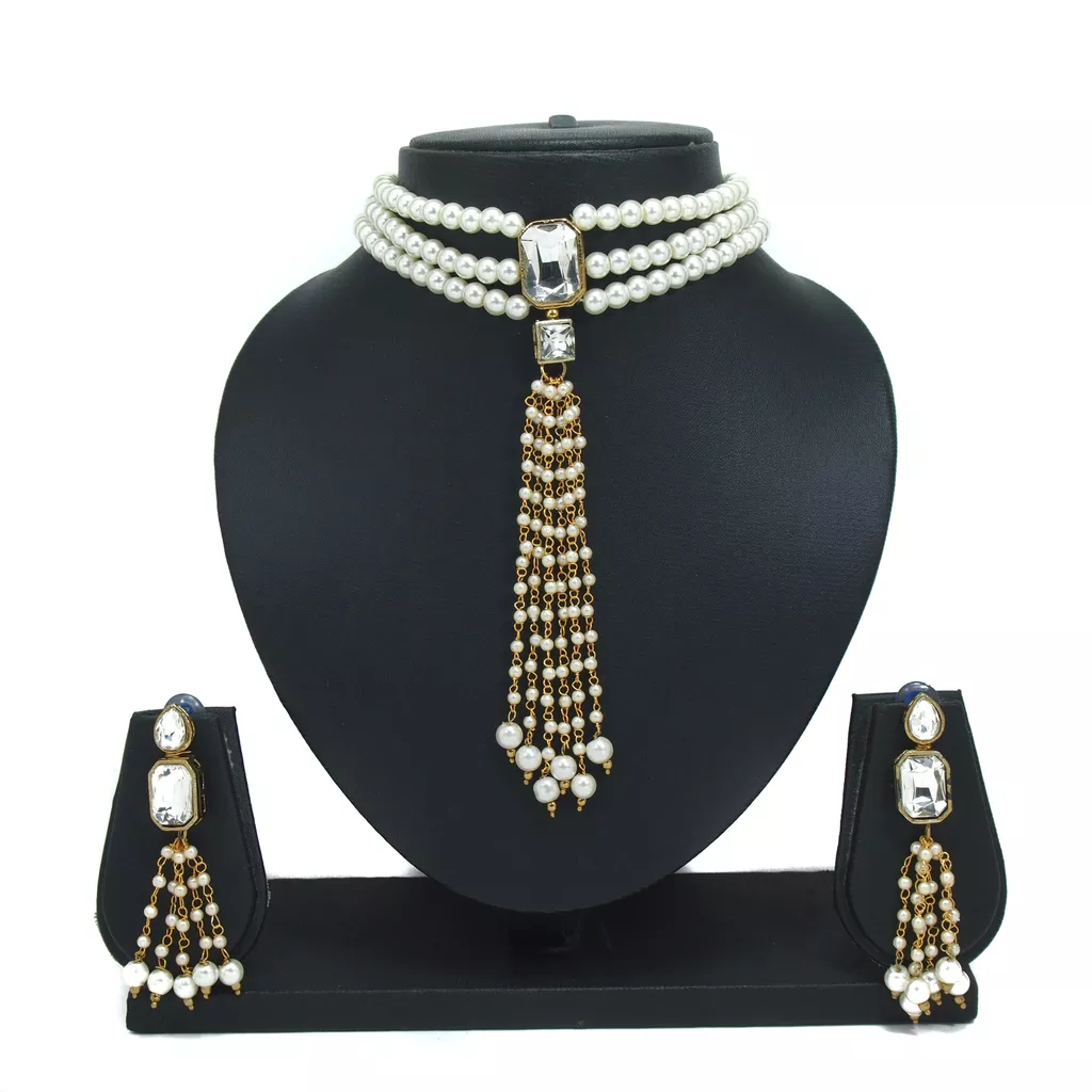 Padmawati Modern Stylist Choker Necklace Earring Fashion Jewelry for Women & Girls
