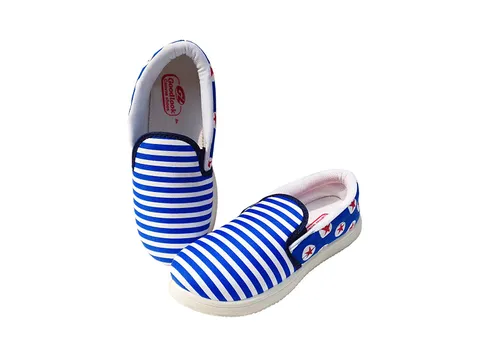 Stylish White/Blue Loafers & Moccasins for Men/Boys
