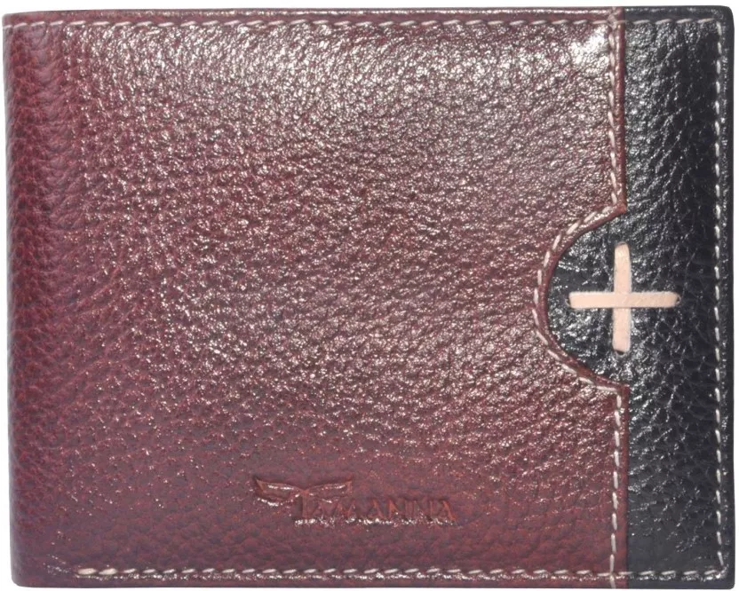 Tamanna Men Brown, Black Genuine Leather Wallet  (7 Card Slots)