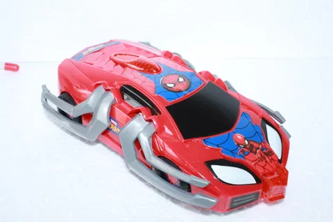 UNIQUE - STYLISH RECHARGEABLE SPIDER MAN REMOTE CONTROL CAR - LEFT/RIGHT/FORWARD/ BACKWARD CONTROL - WITH USB CHARGING WIRE & BATTERIES