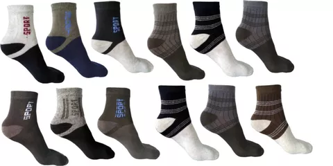 ( pack of 12) Ankle Cotton Sports socks for man Woman