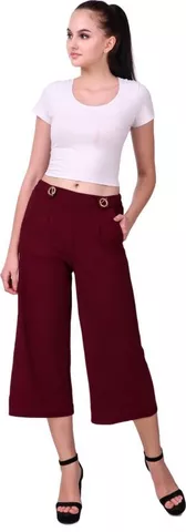 people's choice Relaxed Women Maroon Trousers ()