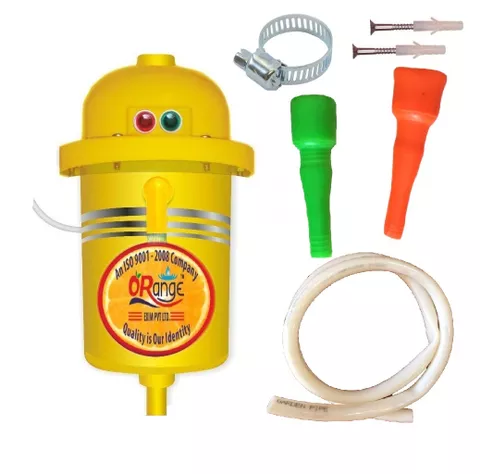 Orange Portable Geyser Instant Water Heater (Yellow)