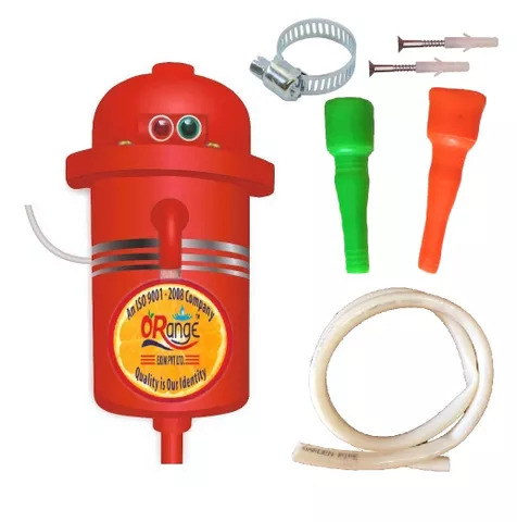 Orange Portable Geyser Instant Water Heater (Red)