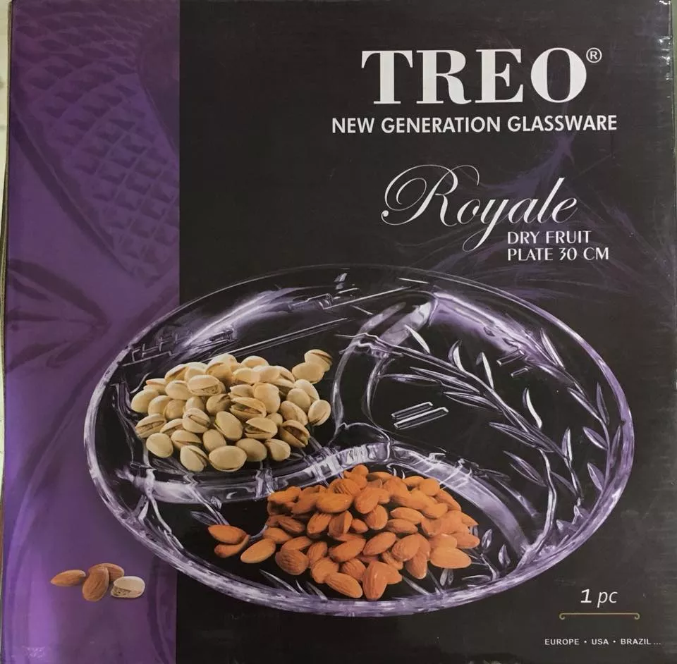 Treo Royale dry fruit Plate 30 cm 1 Pcs