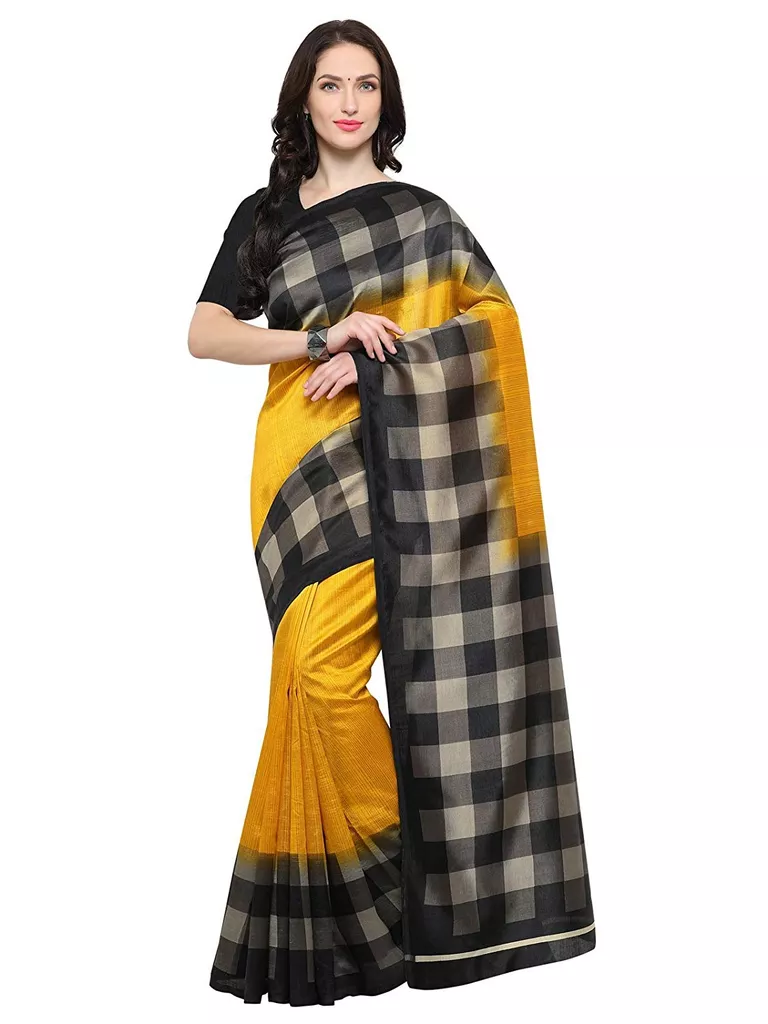 Women's Cotton Silk Printed Saree with Blouse