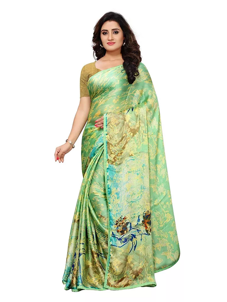 Women's Georgette Printed Saree with Blouse
