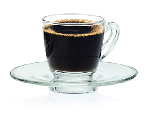Ocean Keyna Espresso Cup with Saucer, 70ml Set of 6