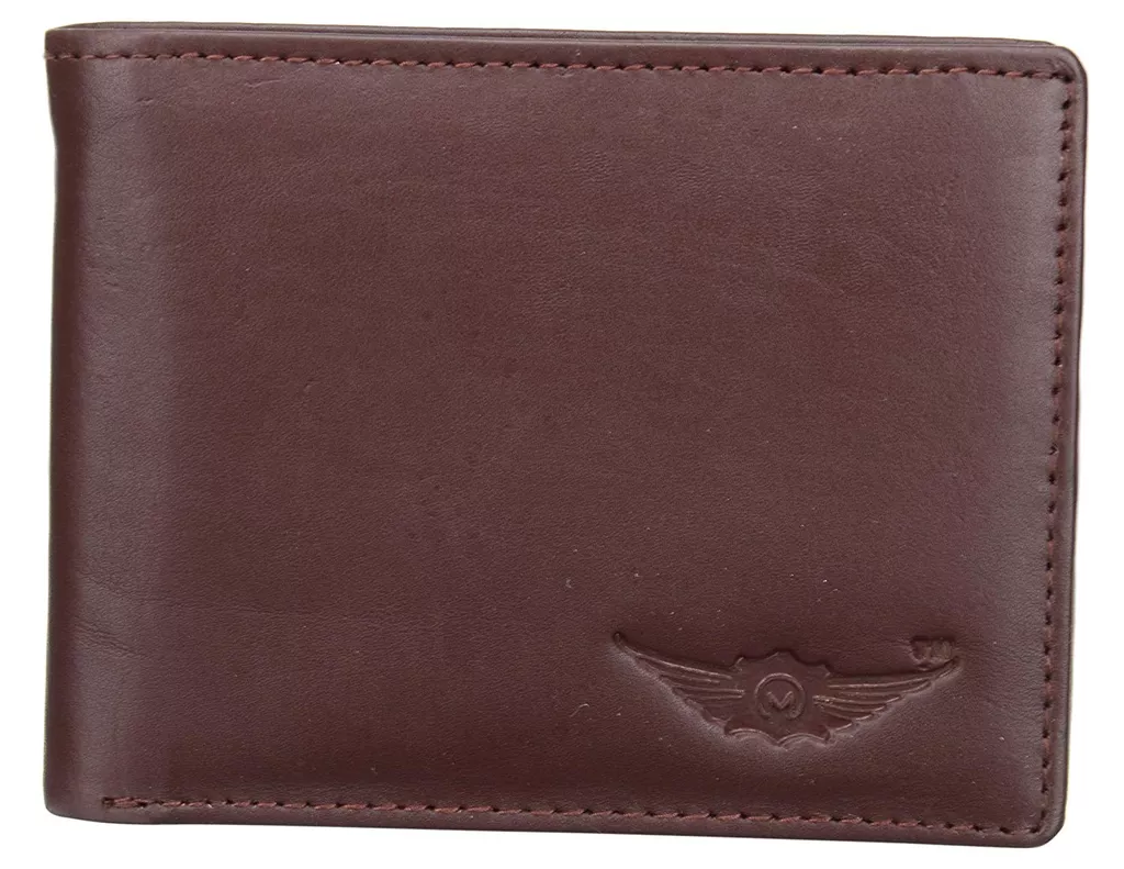 Pecan Brown 100%Genuine Leather Wallet Bi- fold (MW016) by Maskino Leathers