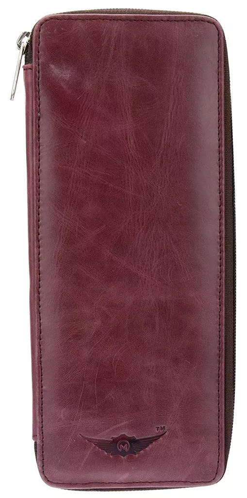 Cherry King 100% Genuine Leather Purple Bank locker Key Case (MKH012) by Maskino Leathers