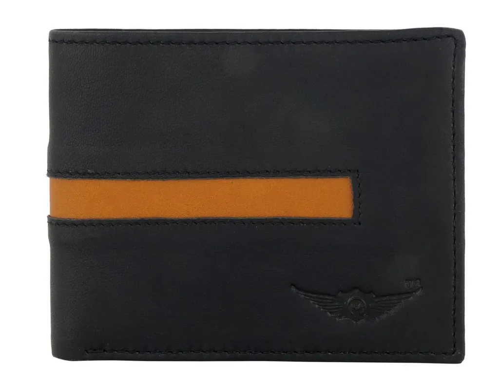 Maskino Leather Trendy Black Casual Men's Wallet