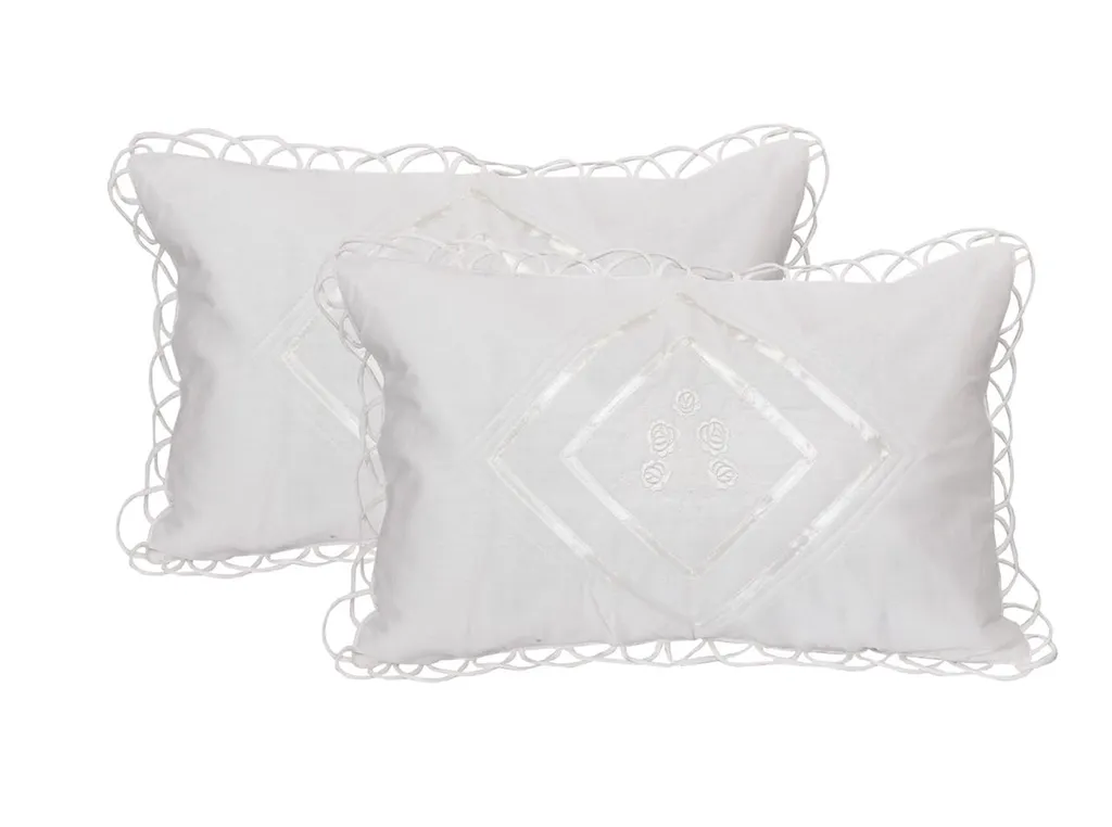 KUNDLE QUILTED EMBROIDARY PILLOW COVER (Pack of 2)