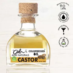 Castor Oil (Cold Pressed, 100% Pure and Natural)