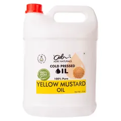 Yellow Mustard Oil (Cold Pressed, 100% Pure and Natural)
