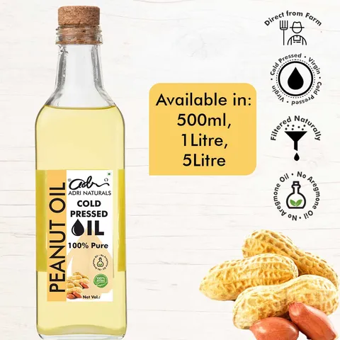 Peanut Oil (Cold Pressed, 100% Pure and Natural) Peanut Oil (Cold Pressed, 100% Pure and Natural)