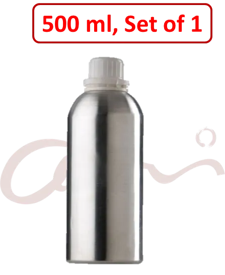 Metal Bottle for Essential Oils - 500ml (Auto-Lock Cap), Set of 1