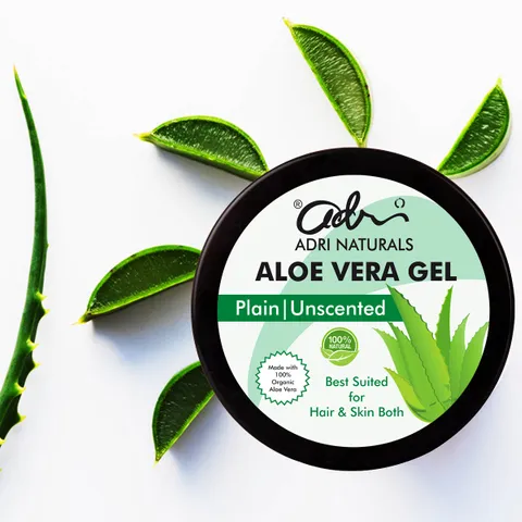 Aloe Vera Gel - Plain & Unscented (Made with Organic Aloevera)- Hydrating & Moisturising