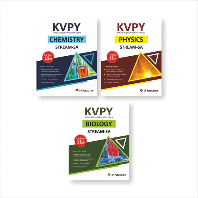 KVPY SA- Physics,Chemistry,Biology _PCB Complete Study Material Package