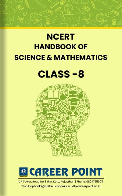 Class 8 -NCERT Handbook of Science & Mathematics Formulae Book