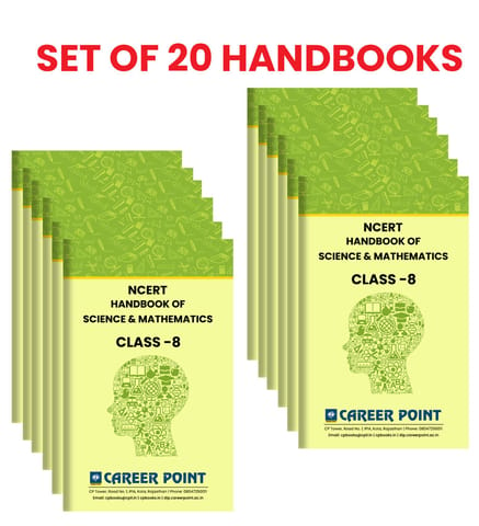 Class 8- NCERT Formulae Handbook- Science & Mathematics (Set of 20 Books) Exclusive for Schools, Coachings, Libraries