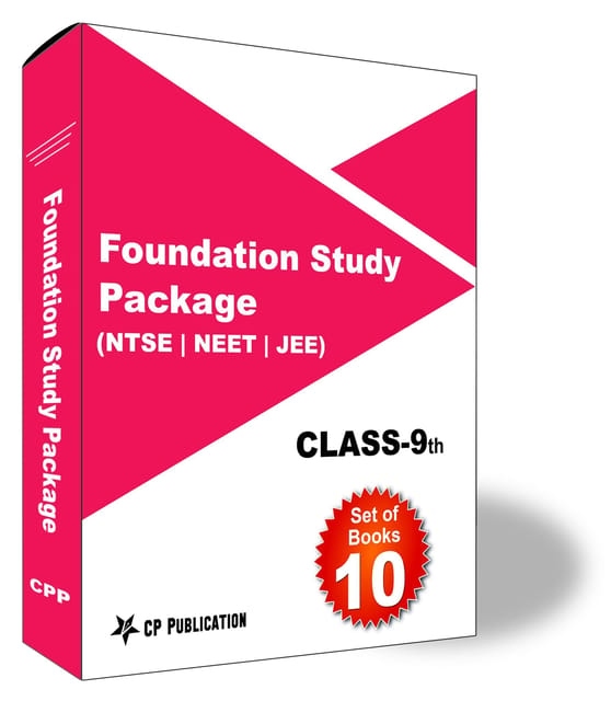 Class 9th Foundation Study Package For NTSE, JEE & NEET (Phy, Chem, Maths, Biology, English, Social Science & Mental Ability)