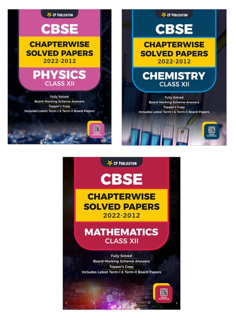 CBSE Chapterwise Question Bank Class 12 PCM Solved Papers 2012 to 2022