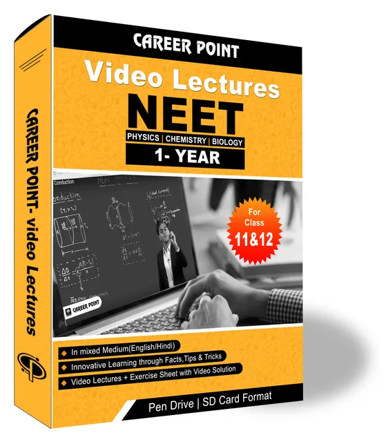 Video Lectures & Online test Series for NEET | PCB (11th+12th) | Validity 1 Year | Medium : Mixed Language (E & H)