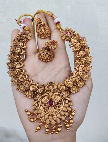 Temple necklace set