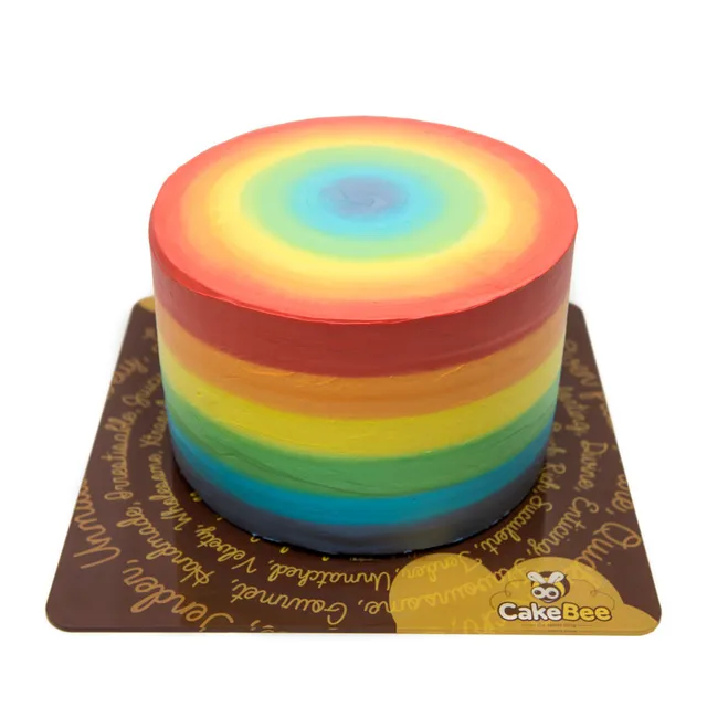 Rainbow Round Cake