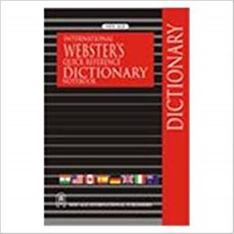 International Webster`s Quick Reference Dictionary Notebook