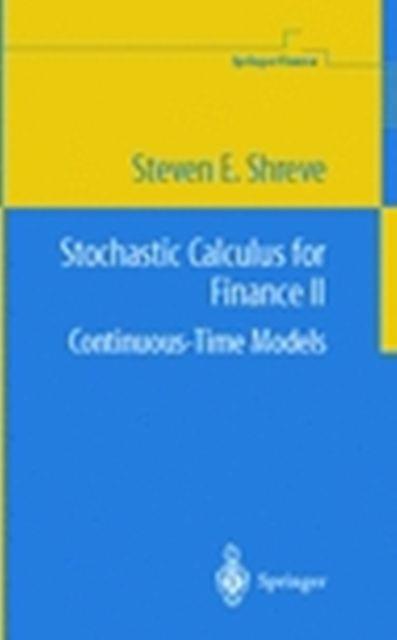 Stochastic Calculus for Finance ll Continuous  Time Models