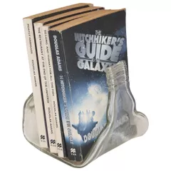 upcycled glass book stand
