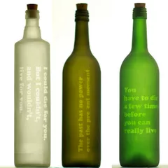 Frosted Bottle - Custom Quote