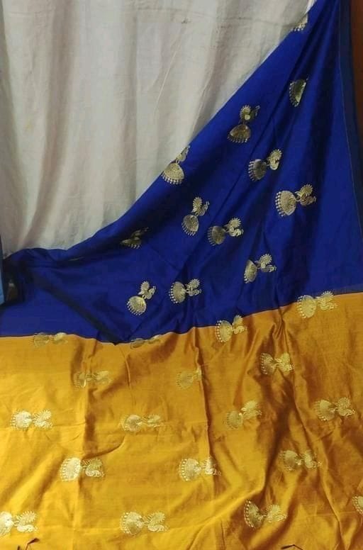 Trendy Cotton Silk Embroidered Saree