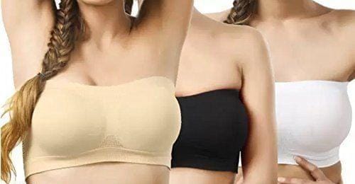 Trendy Cotton Solid Tube Bra (Pack Of 3)