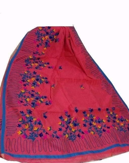 Embellished Cotton Silk Embroidered Saree