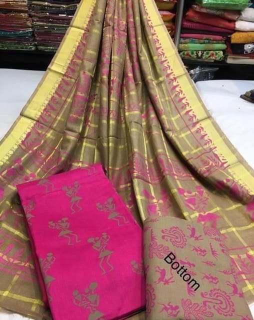 Elegant Pure Cotton Salwar Suit Dress Material