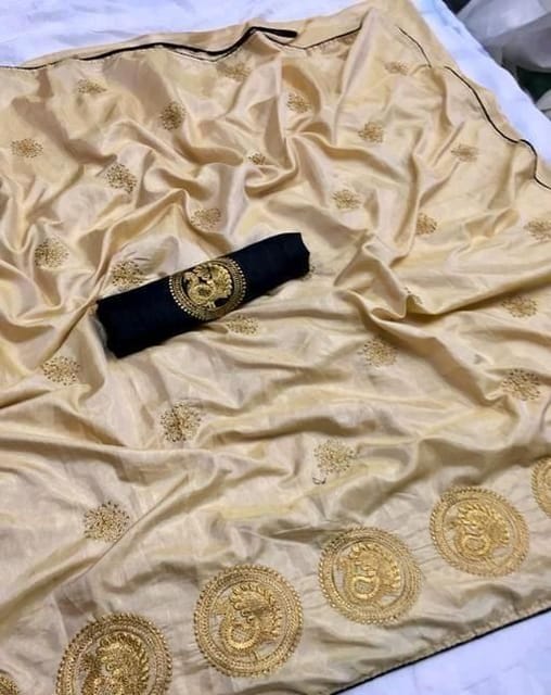 Alluring Sana Silk Embroidered Saree