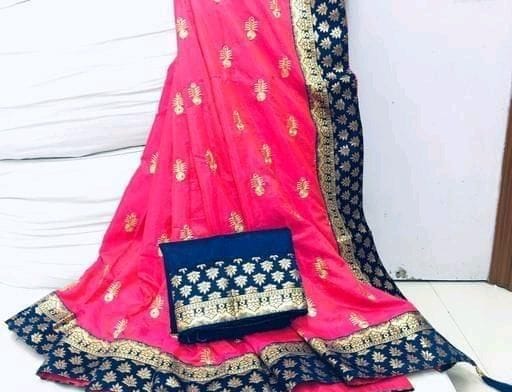 Gorgeous Embroidered Silk Saree