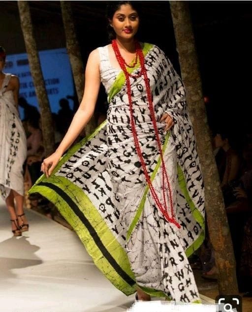 Designer Mulmul Cotton Saree