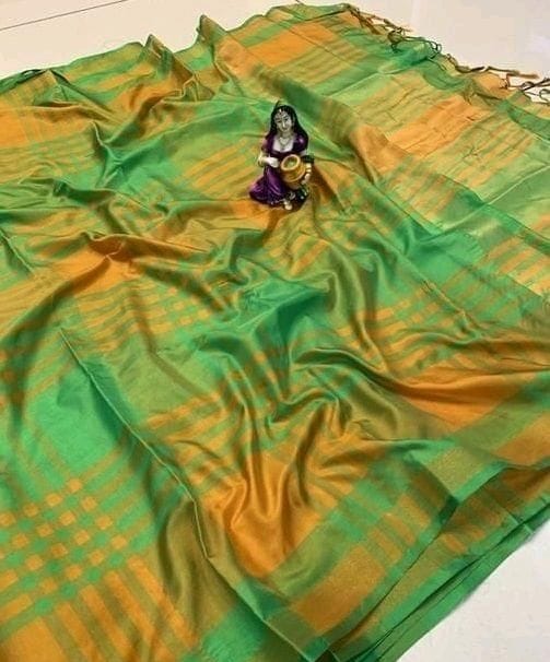 Ravishing Silk Chekered Saree