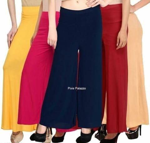 Classic Synthetic Palazzos (Pack of 5)